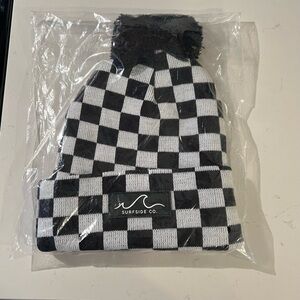 New surfside co Checkered toddler Beanie